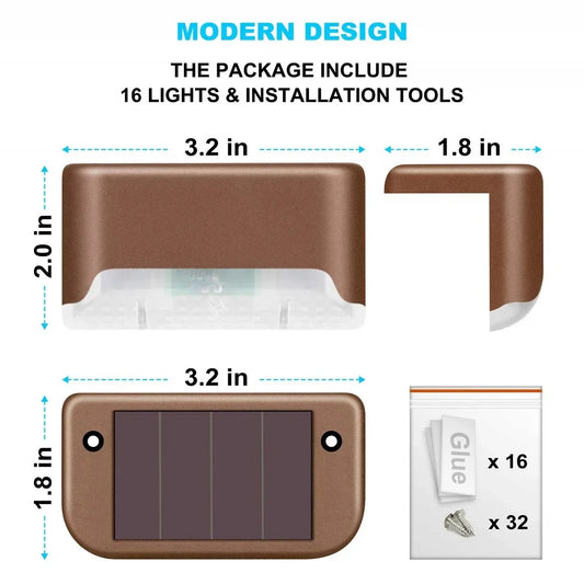 Outdoor Solar Step Lights