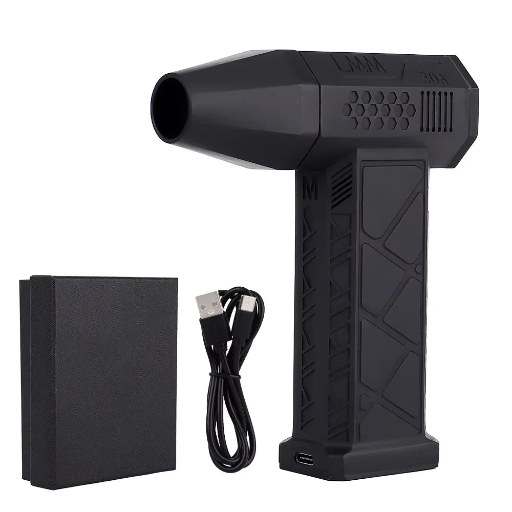 Pro Turbo Air Duster Blower | Cordless Multi-Scene Storm Wind for Car Detailing/Keyboard/Workshop |  LED Safety Alert System